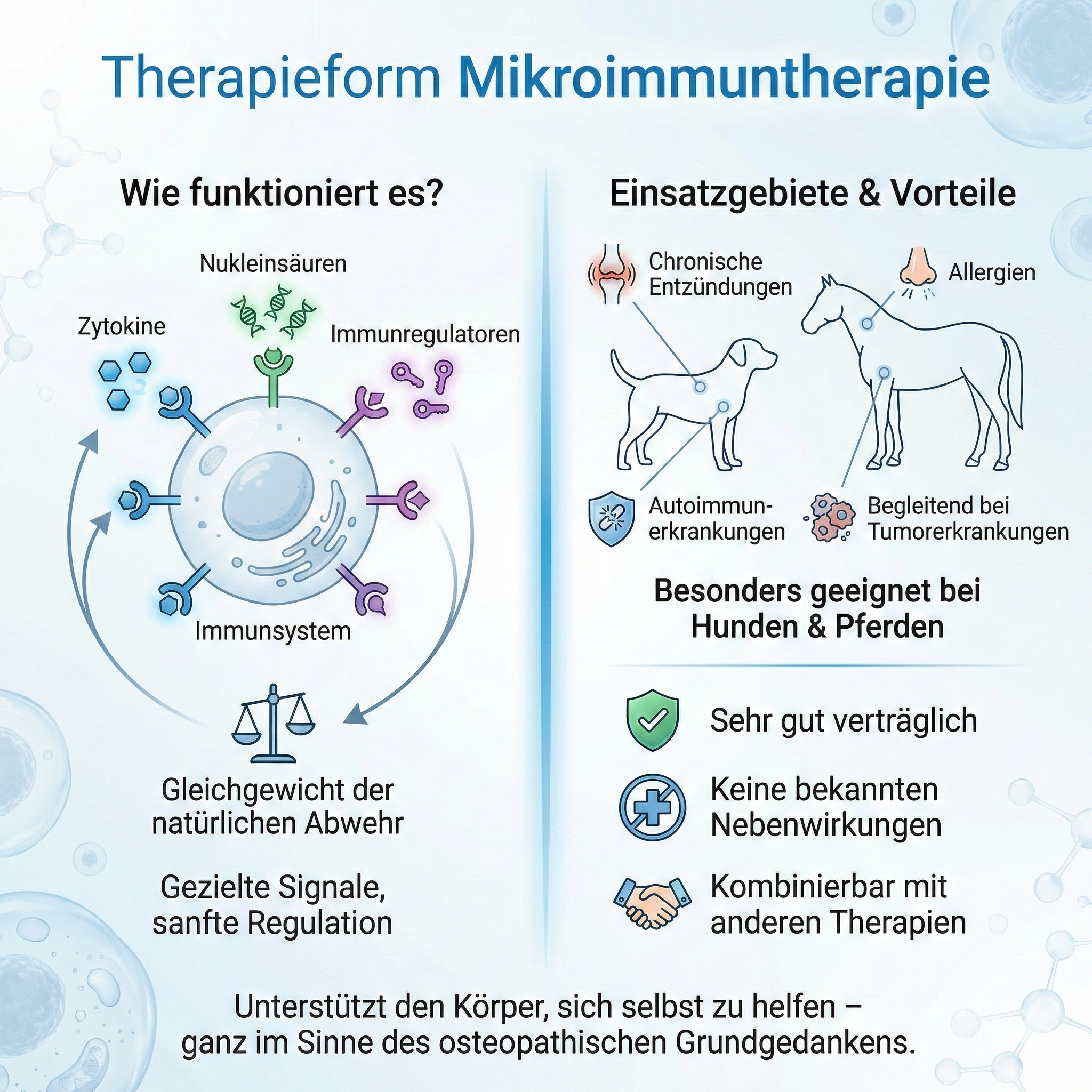 Mikroimmuntherapie bei Hund und Pferd